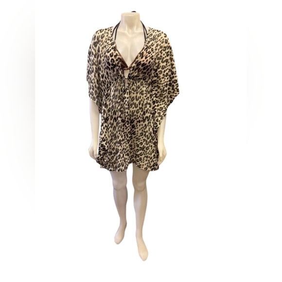Bleu Rod Beattie NWT Caftan Cover Up Animal Print Size Small - Picture 2 of 8